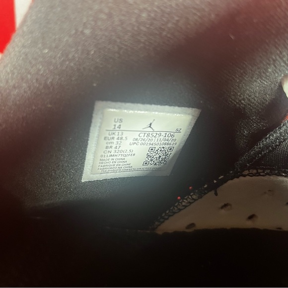 SOLD!! gently used Jordan 6 retro carmine size 14 - Picture 3 of 10